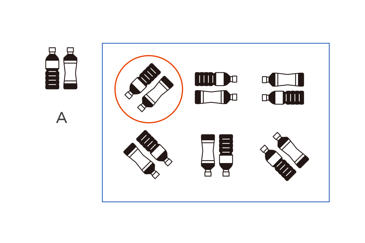 【1問目】Aと違うボトルはどれでしょう？答え