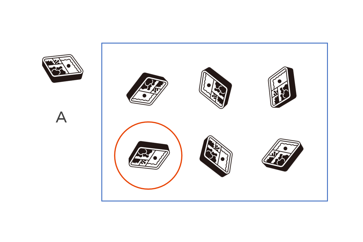 【2問目】Aと違うお弁当はどれでしょう？